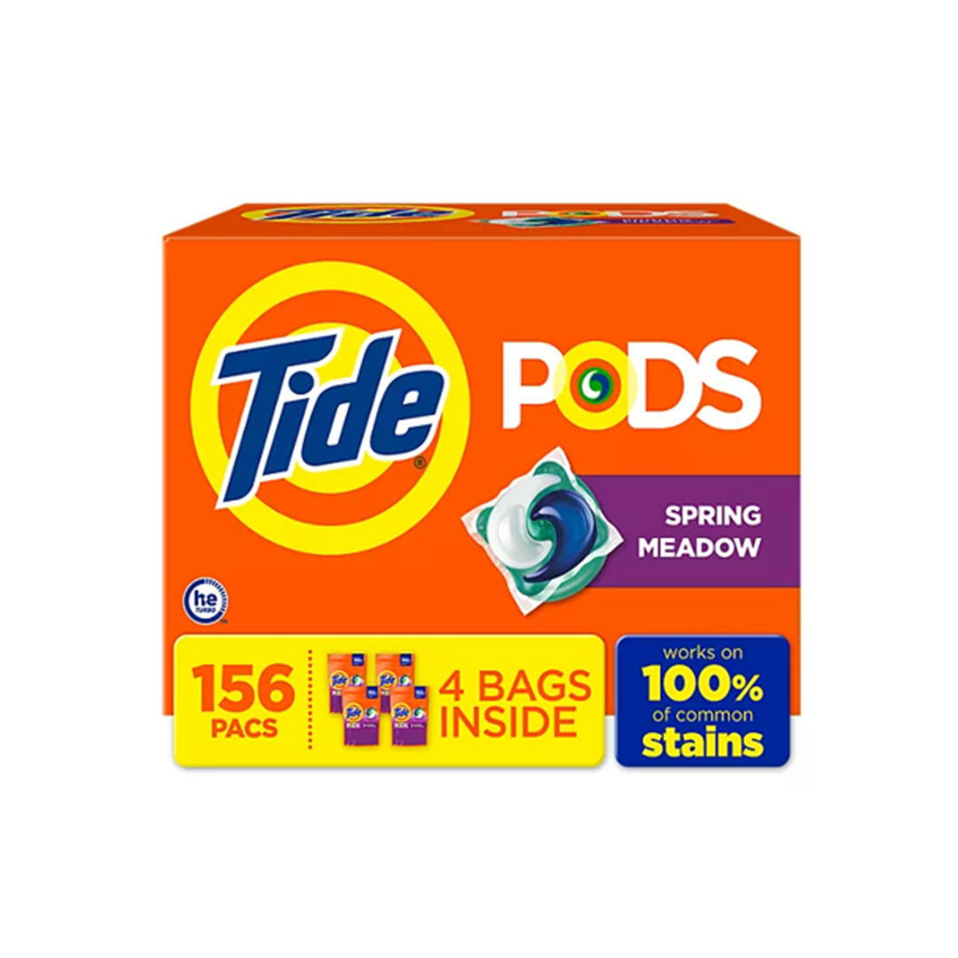 Tide PODS Laundry Detergent Pacs, Spring Meadow, 156 ct.