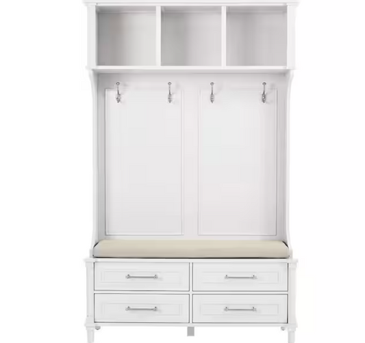 Aberdeen Off-White Double Hall Tree