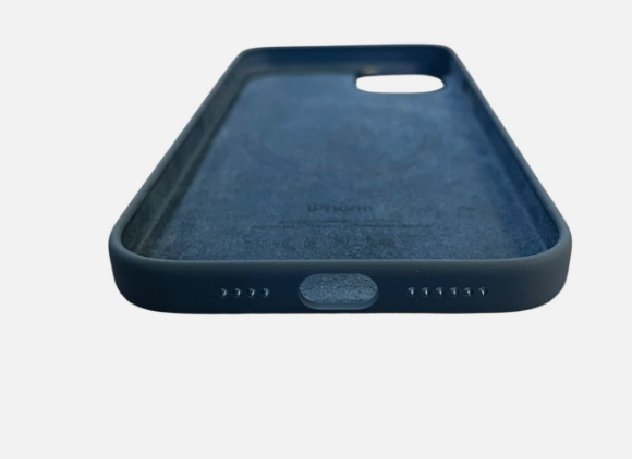 OEM Genuine Apple iPhone 15 Plus Silicone Case with MagSafe - Storm Blue