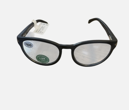 Karun Women's Ralún Round Frame Eyeglasses Black 54 19 142 KAOF0151 Italy Brand