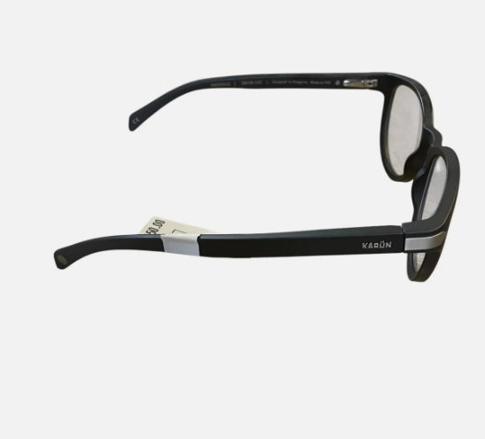 Karun Women's Ralún Round Frame Eyeglasses Black 54 19 142 KAOF0151 Italy Brand