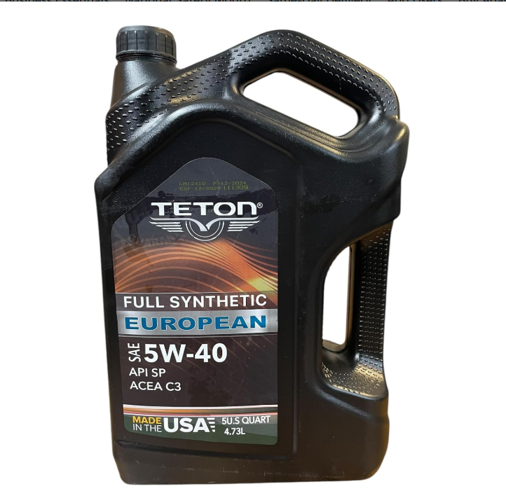 5W-40 Full Synthetic Extra Protection European Motor Oil API SP ACEA C3 5U.SQuarts 4.73L Made in USA (1)