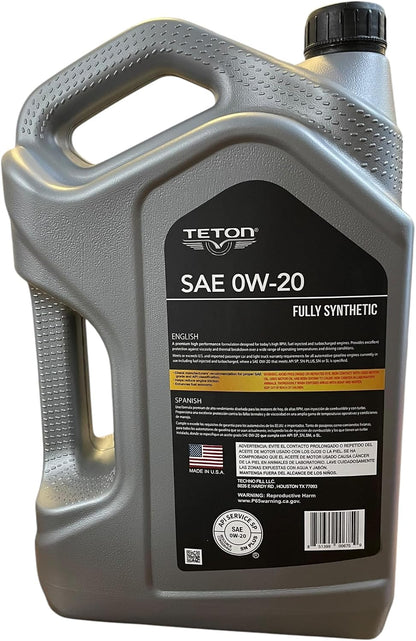 0W-20 Advanced Full Synthetic High Performance Advanced Motor Oil API SP ILSAC GF-6A 5 Quarts 4.73L Made in USA For Gasoline Engines (1)