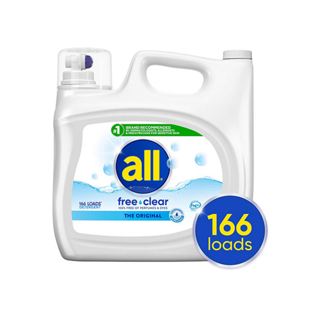 all free clear Liquid Laundry Detergent, The  Original, 166 loads, 250 fl. oz.