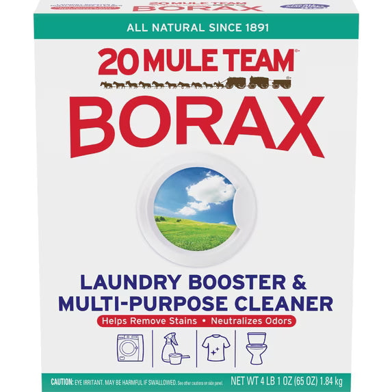 20 Mule Team Borax Natural Laundry Booster 65 Ounce pack of 2 4 — Residential Use, Standard Application