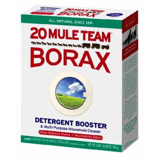 20 Mule Team All Natural Borax Detergent Booster & Multi-Purpose Household Cleaner, 65 Ounce (Pack of 2)