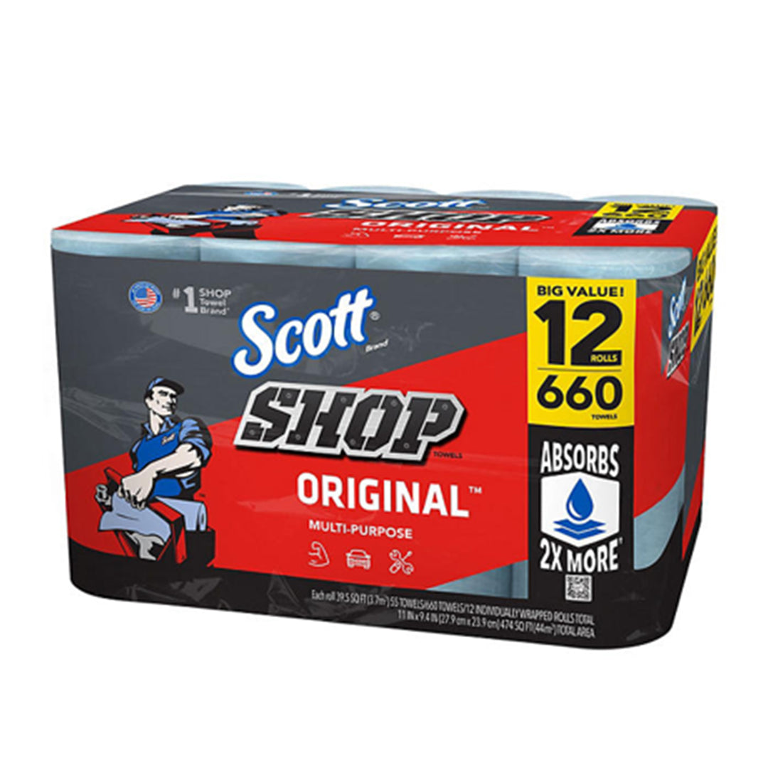 Scott Shop Towels Original 55 sheets/roll, 12 rolls