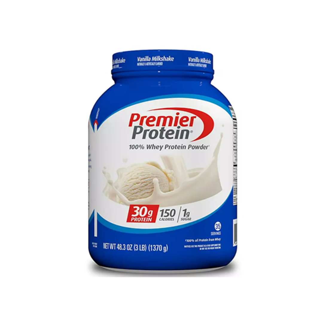 Premier Protein 30g High Protein Powder, Vanilla Milkshake, 3 lbs.