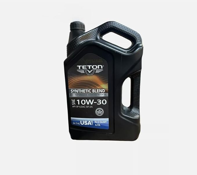 Teton 10W-30 Synthetic Blend High Performance Advanced Motor Oil API SP ILSAC GF-6A 5 Quarts 4.73L For Gasoline Engines Made in USA (3)