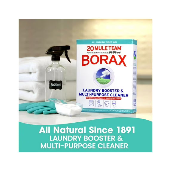 20 Mule Team Borax Natural Laundry Booster 65 Ounce pack of 2 4 — Residential Use, Standard Application