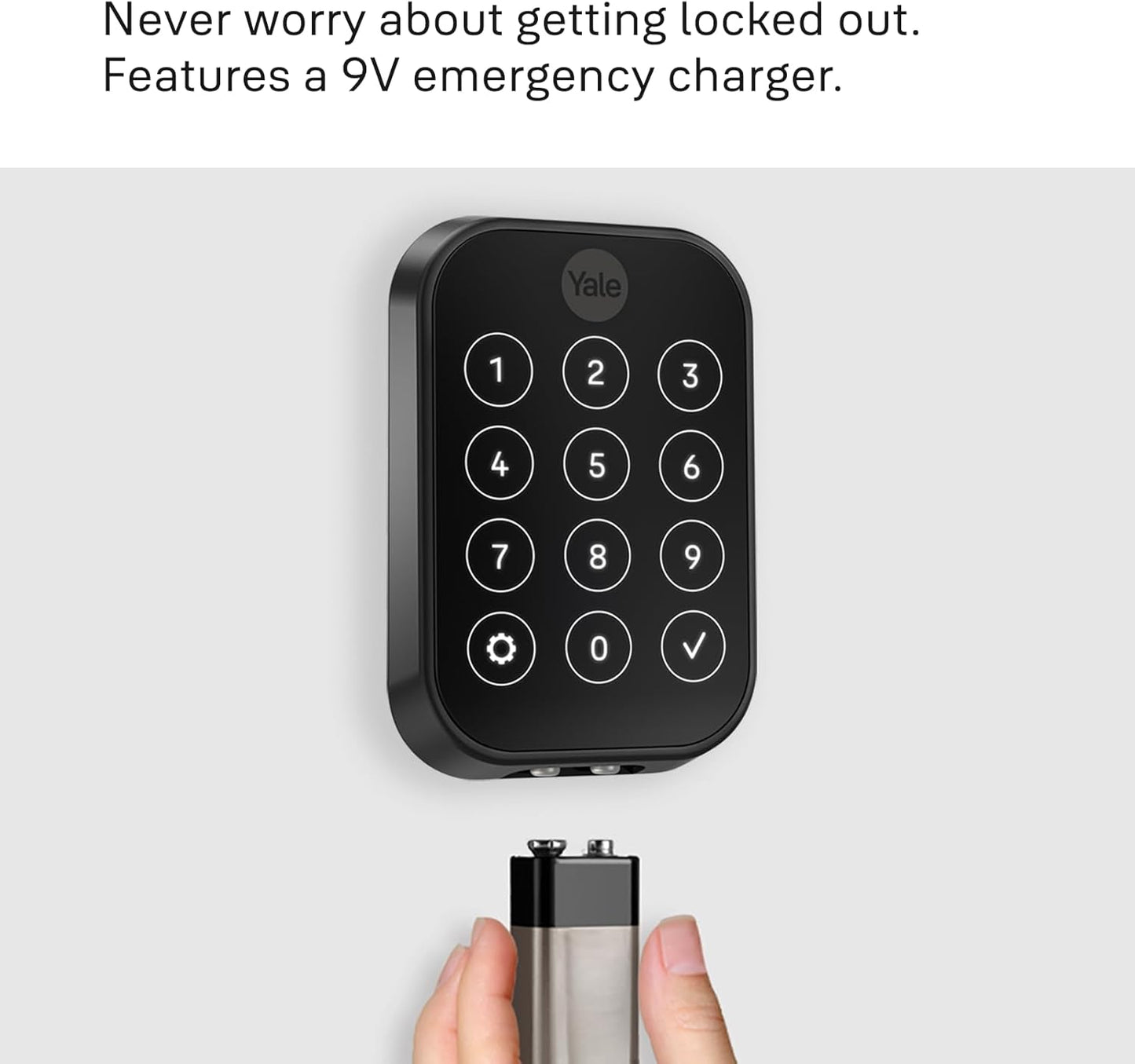 Yale Assure Lock 2 Plus Apple Home Keys (Tap to Open) Deadbolt, Black Suede Smart Keyless Entry Door Lock with Wi-Fi Connected Keypad for Code Entry and Remote Access, YRD450-N-WF1-BSP