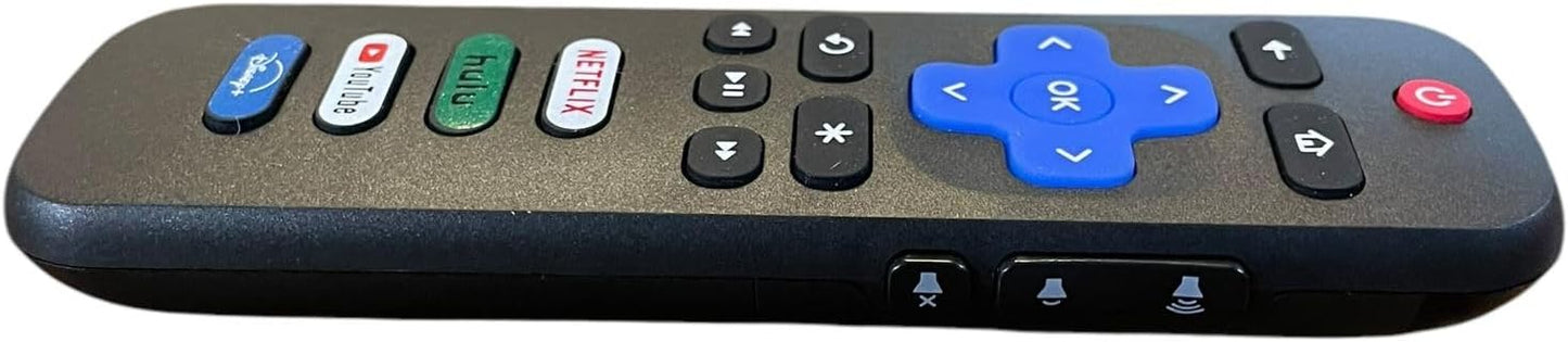 Lot of 2 Remote Controller Replacement Compatible with Roku TVs Netflix, Hulu, YouTube, Disney+ TV Remote Controller