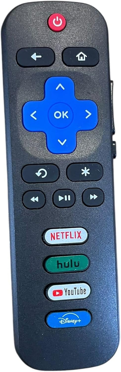 Lot of 2 Remote Controller Replacement Compatible with Roku TVs Netflix, Hulu, YouTube, Disney+ TV Remote Controller