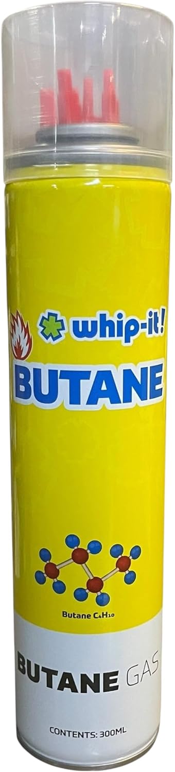 Purified Butane 300ml Each with 5 Universal Plastic Tips New Packaging Fresh Stock Pack of 12