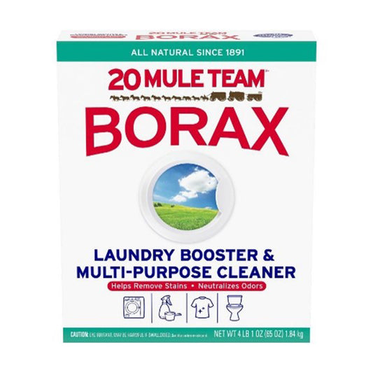 Mule Team Borax All Natural Detergent  Booster & Multi-Purpose Household Cleaner - 65oz