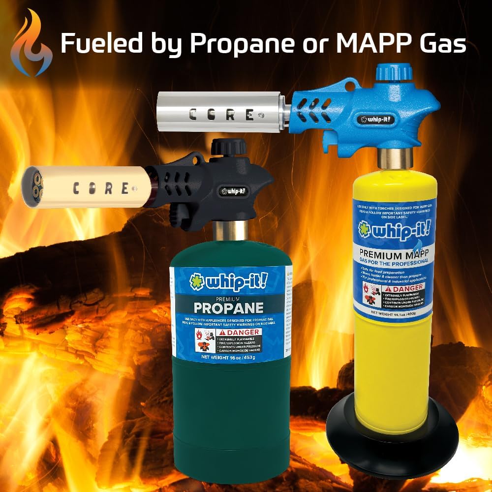 Core Pro 4 Brass Flame Lighters MAPP Propane Ultra Powerful Torch
