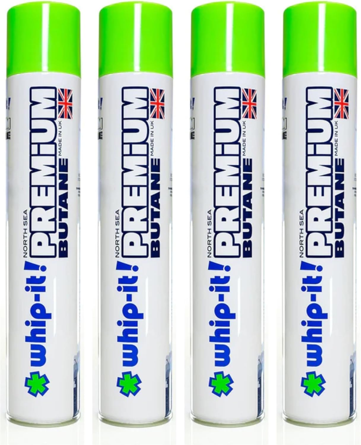 Whip-It! Premium Butane Can 420ml (4 Pack), Virtually Zero Impurities, in Supply Syndicate Packaging
