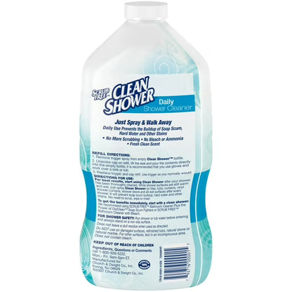 Clean Shower No Scent Basin Tub and Tile Cleaner 60 oz. Liquid, Pack Of 3