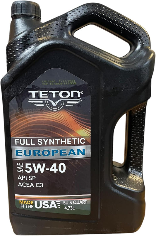 5W-40 Full Synthetic Extra Protection European Motor Oil API SP ACEA C3 5U.SQuarts 4.73L Made in USA (1)