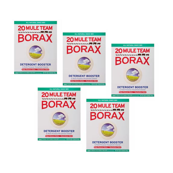 Borax Twenty Mule Team Detergent Booster 65 Ounce - Pack of 5