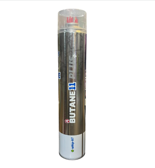 Purified Butane 11x Torch Refill Gas with 5 Universal Plastic Tips 800ml Each 4 Cans