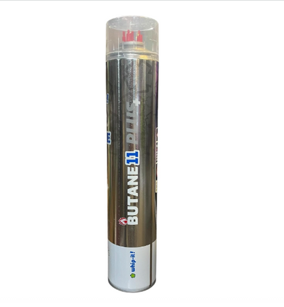 Purified Butane 11x Torch Refill Gas with 5 Universal Plastic Tips 800ml Each 4 Cans