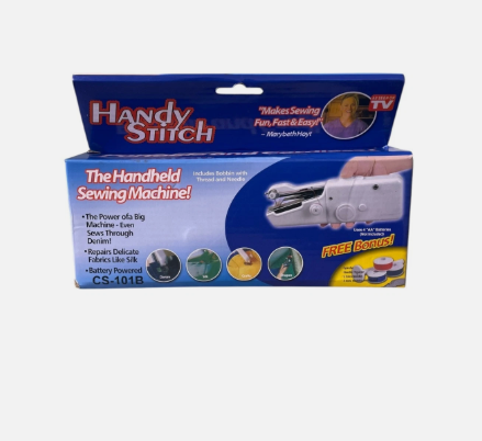 Handy Stitch Handheld Sewing Machine Portable & Cordless Black Battery Powered