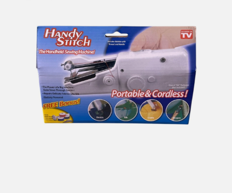 Handy Stitch Handheld Sewing Machine Portable & Cordless Black Battery Powered