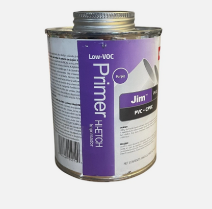 Lot of 12 Jim Primer Purple 16oz Each Use with PVC & CPVC LOW-VOC 15609