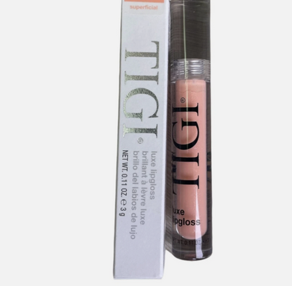 Lot of 3 TIGI Luxe Lipgloss SUPERFICIAL 0.11 oz