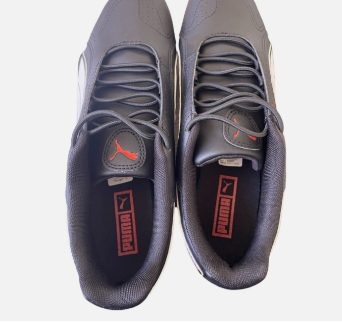 Puma Redon Bungee 38816702 Mens Black Leather Lifestyle Sneakers Shoes Size 9