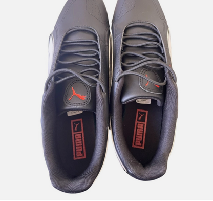 Puma Redon Bungee 38816702 Mens Black Leather Lifestyle Sneakers Shoes Size 9
