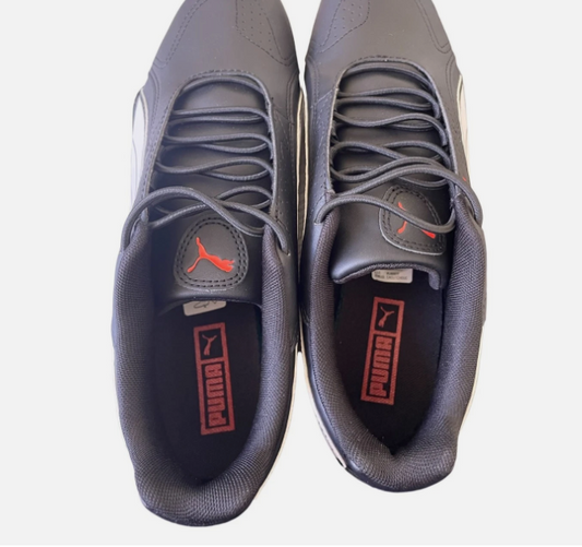 Puma Redon Bungee 38816702 Mens Black Leather Lifestyle Sneakers Shoes Size 9