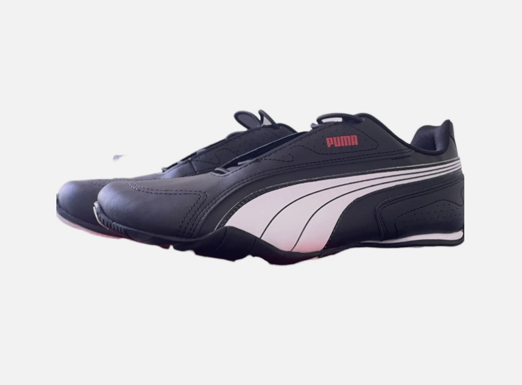 Puma Redon Bungee 38816702 Mens Black Leather Lifestyle Sneakers Shoes Size 9