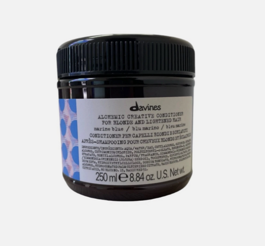 Lot Of 2 Davines Alchemic Creative Conditioner For Lightened Hair Marine Blue