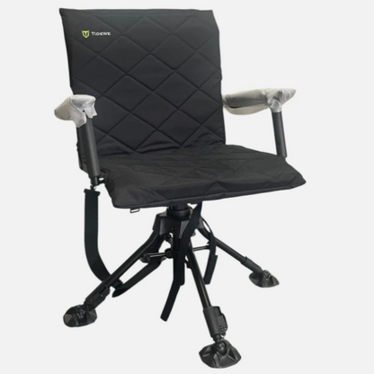 TIDEWE Hunting Chair with Seat Cover 360 Degre Silent Swivel Blind Folding Chair