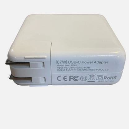 Genuine OEM Apple 87W USB-C Power Adapter For MacBook Pro 15'' MacBook13'' AE87