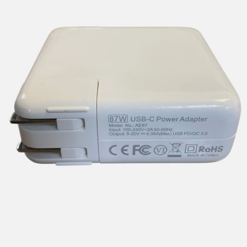 Genuine OEM Apple 87W USB-C Power Adapter For MacBook Pro 15'' MacBook13'' AE87