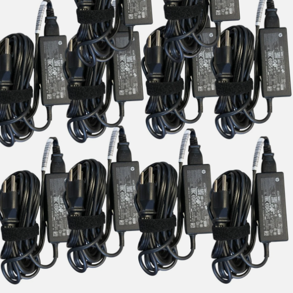 Lot of 10 OEM HP 45w Blue Tip Laptop Charger L25296-002 741727-001 TPN-CA14