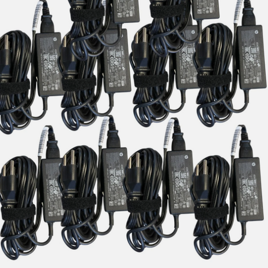 Lot of 10 OEM HP 45w Blue Tip Laptop Charger L25296-002 741727-001 TPN-CA14