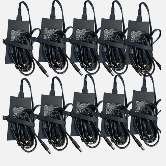 Lot of 10 OEM Genuine Dell 130w Laptop AC Adapter Charger LA130PM190
