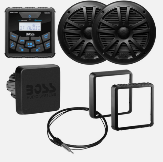 Boss Audio Systems MCKGB450B.6 Bluetooth Speaker Full Range System W/ Antenna