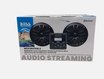 Boss Audio Systems MCKGB450B.6 Bluetooth Speaker Full Range System W/ Antenna