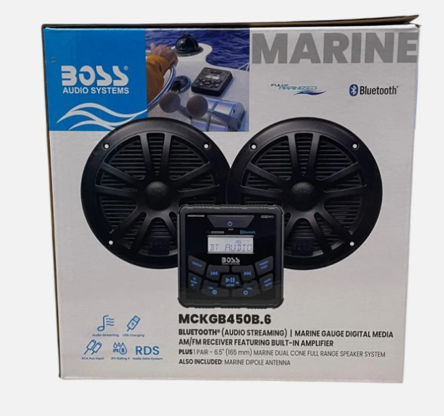 Boss Audio Systems MCKGB450B.6 Bluetooth Speaker Full Range System W/ Antenna
