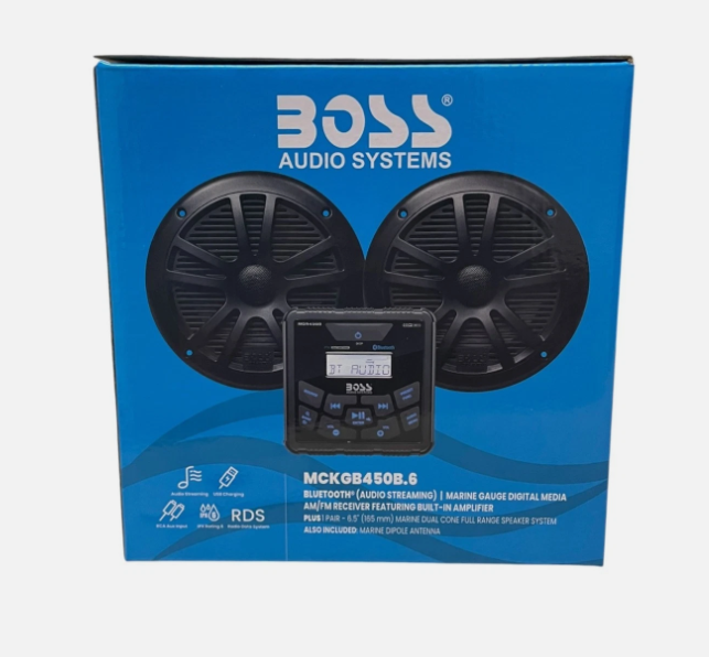 Boss Audio Systems MCKGB450B.6 Bluetooth Speaker Full Range System W/ Antenna
