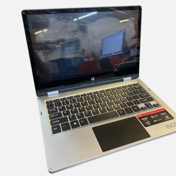 EVCO WiFi Laptop Silver EV-L2in1-116-1 For Parts Untested Selling As Is