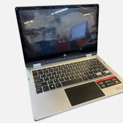 EVCO WiFi Laptop Silver EV-L2in1-116-1 For Parts Untested Selling As Is