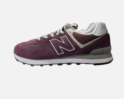 New Balance 574 Core Women's Burgundy Shoes US Size 10.5 Style Code WL574EVM