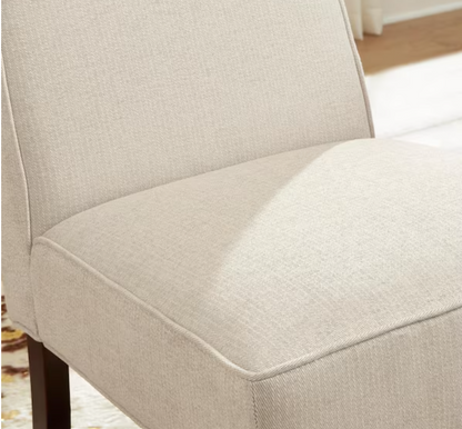 Teagan Beige Upholstered Accent Chair