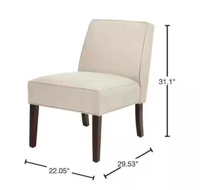 Teagan Beige Upholstered Accent Chair